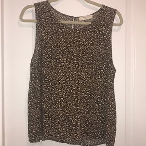 Cheetah print tank top